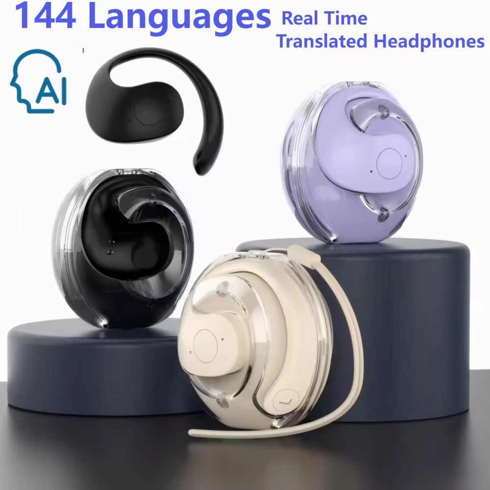 🌍 Break Language Barriers: Smart Translation Earbuds with 144 Languages & Waterproof Design! 🎧✨