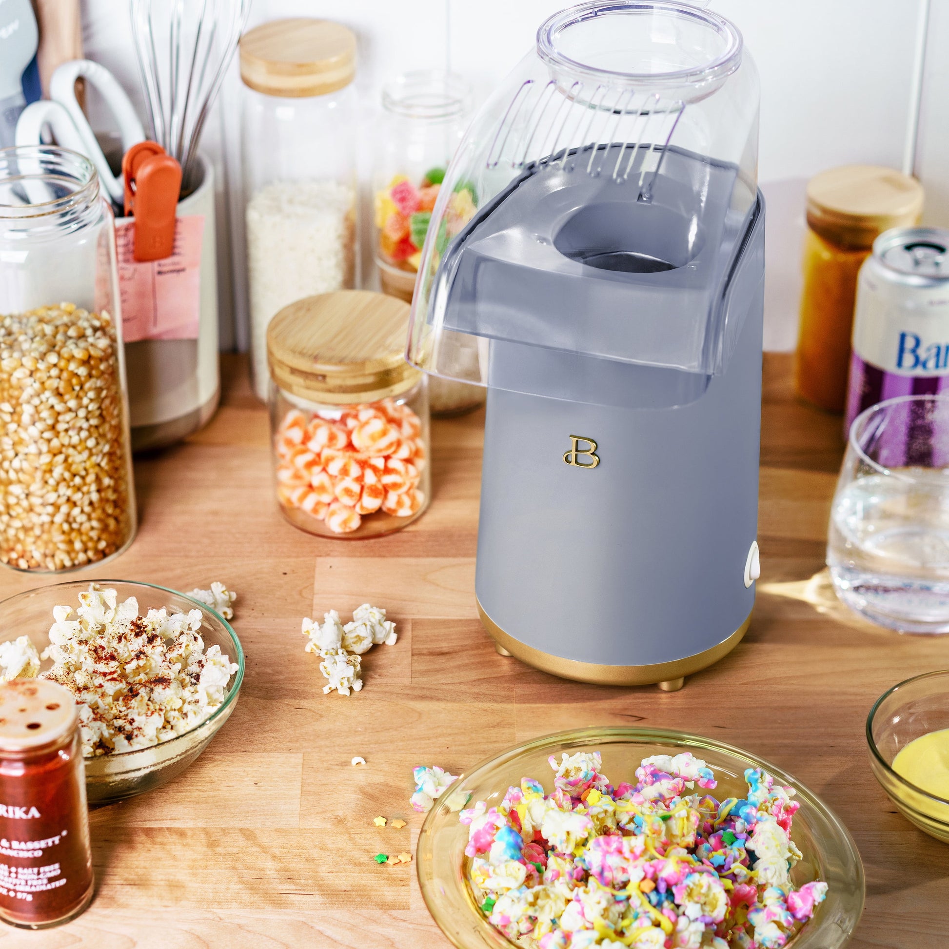 🍿 Popcorn Perfection: 16-Cup Hot Air Popcorn Maker by Drew Barrymore – Cornflower Blue! 💙✨