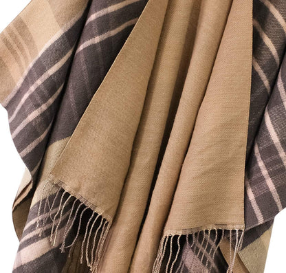 Cozy Up in Style ❄️ Women’s Vintage Poncho Cape – Tassel Details, Blanket Shawl Wrap for Chic Winter Comfort!