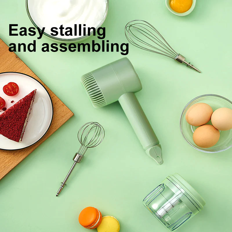 Whisk Like a Pro! 🥚✨ New Rechargeable Wireless Egg Beater – Your Mini Handheld Baking Essential 🍰