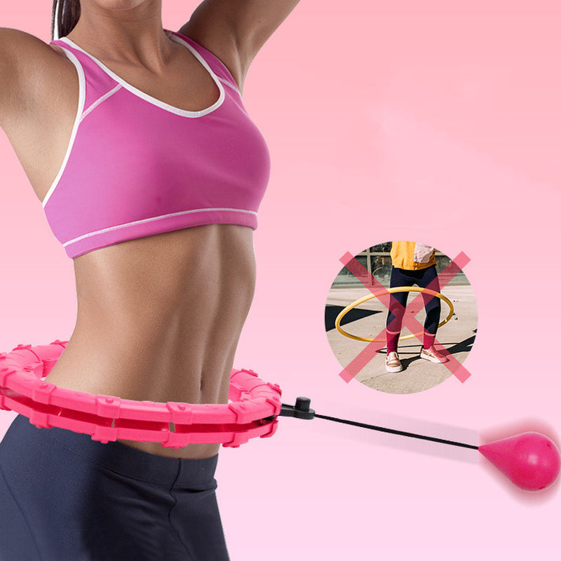 Shape Your Waist with Fun! 💪✨ Adjustable Fitness Ring – Detachable Massage Hoops for Ab Workouts & Weight Loss! 🌀🏋️‍♀️