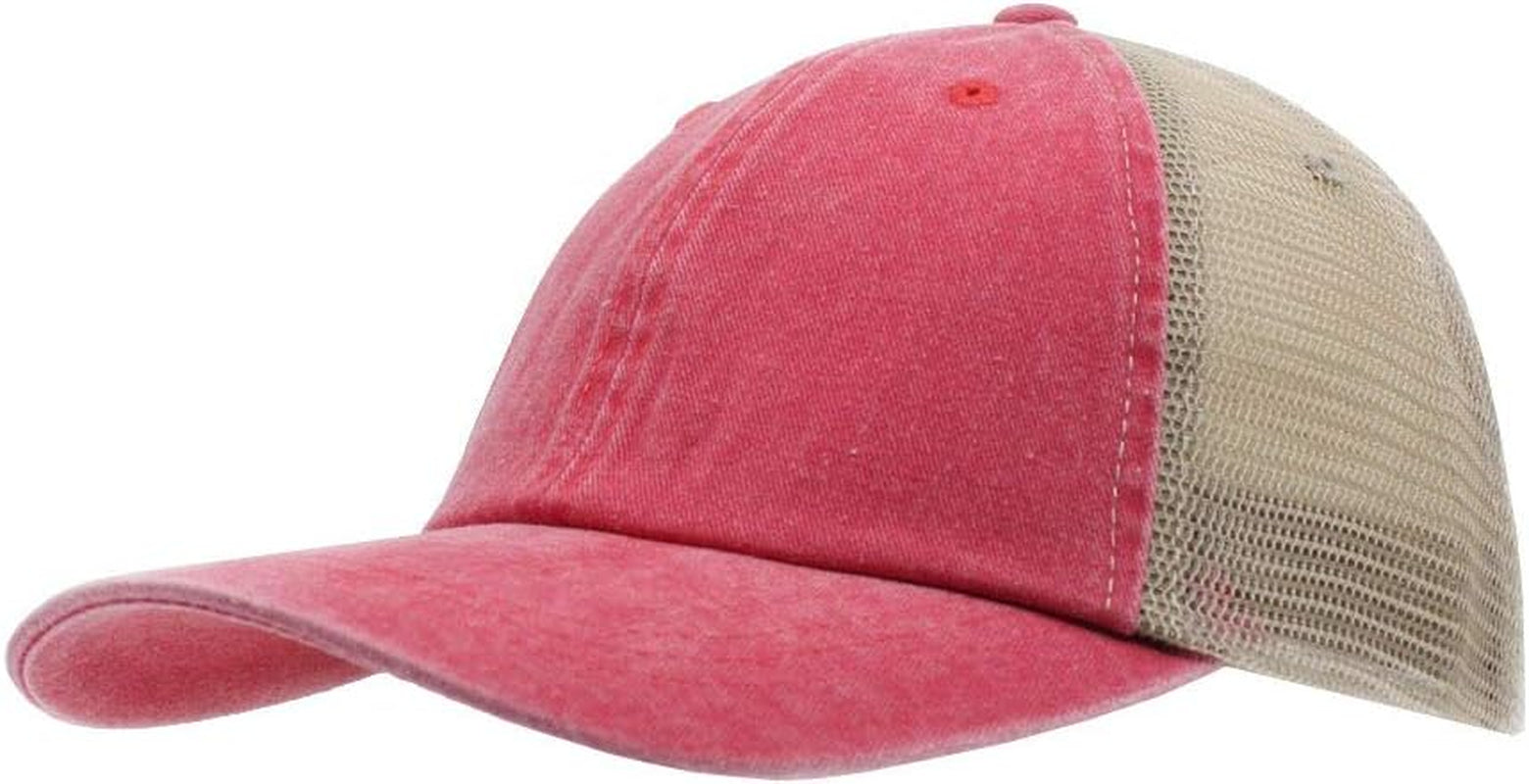 Timeless Style 🧢 Vintage Washed Cotton Mesh Baseball Cap – Soft, Adjustable & Perfect for Casual Days!