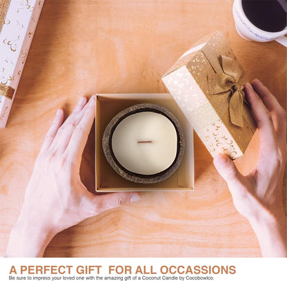 Set the Mood with Nature! 🕯️🌴 Scented Soy Coconut Shell Candles – Wood Wick & Real Coconut Shells for a Cozy, Tropical Vibe 🌺✨