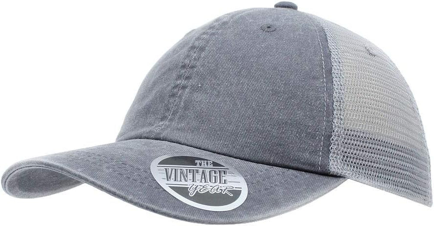 Timeless Style 🧢 Vintage Washed Cotton Mesh Baseball Cap – Soft, Adjustable & Perfect for Casual Days!