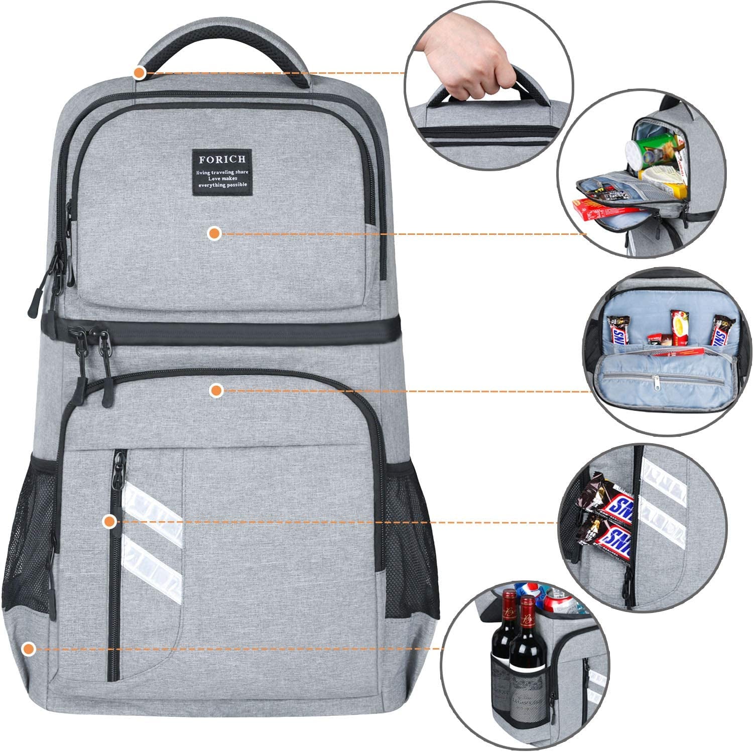 Chill in Style! 🏖️🧊 Leakproof Insulated Backpack Cooler – Perfect for Beach Days, Picnics, & Outdoor Adventures (Holds 30 Cans!) 🎒🍻