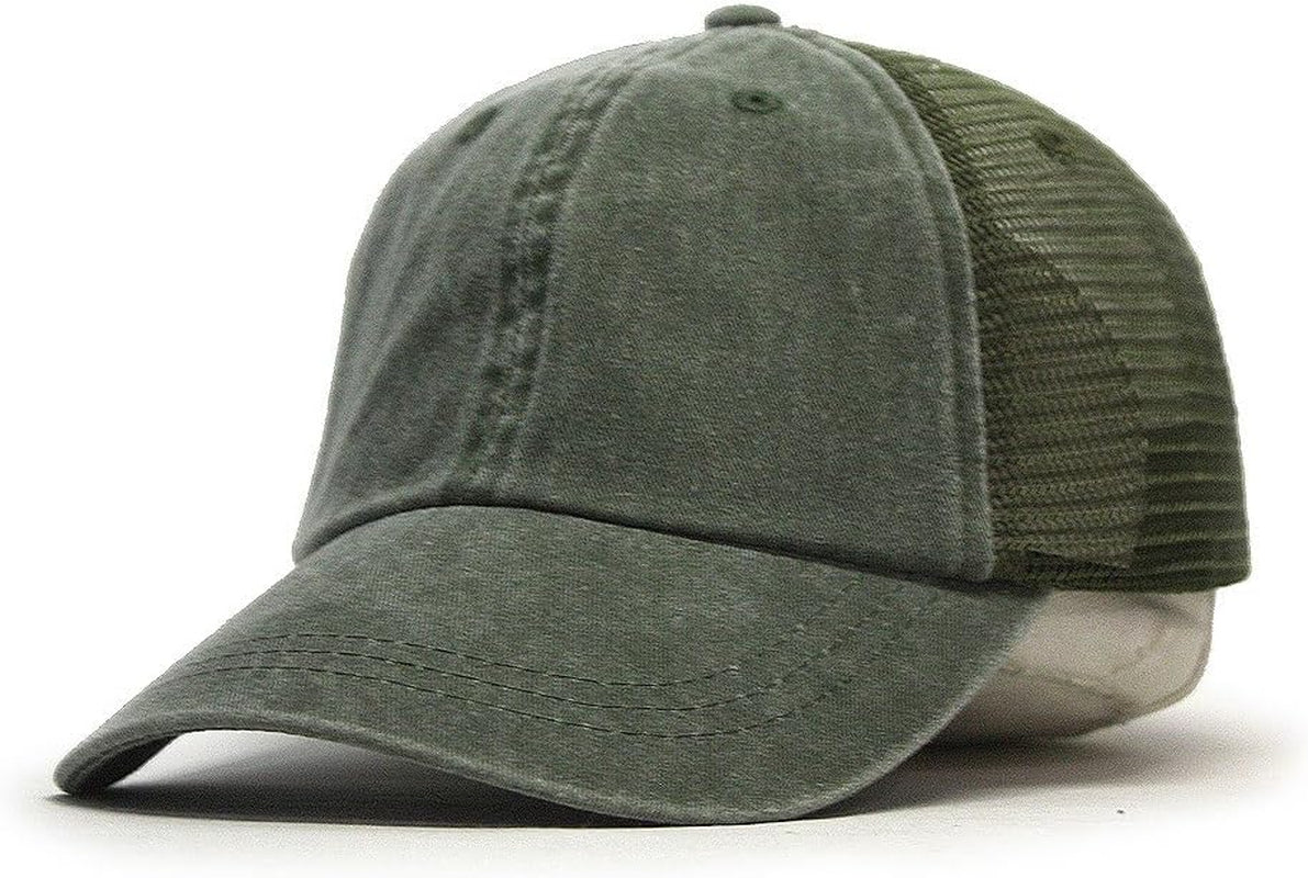 Timeless Style 🧢 Vintage Washed Cotton Mesh Baseball Cap – Soft, Adjustable & Perfect for Casual Days!