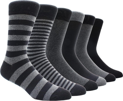 Add Some Fun to Your Feet 🎉 Men’s Colorful Fun Dress Socks – Striped, Cotton, and Full of Personality! Size 10-13.