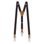 Classic & Stylish 💼 Vintage Men’s Suspenders – Adjustable 3-Hook PU Leather Braces for a Fashion-Forward Look!