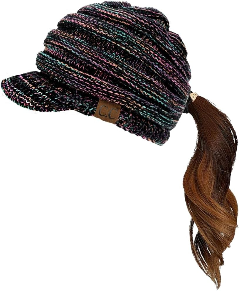 Stay Chic & Cozy! ❄️✨ Women's Ribbed Knit Hat with Brim – Perfect for Any Winter Look! 👒🧣