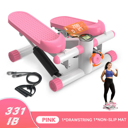 Step Up Your Fitness! 🏃‍♀️💪 Mini Stepper with Resistance Bands & LCD Monitor – Perfect for Home Workouts (330lbs Capacity) 🏋️‍♂️✨