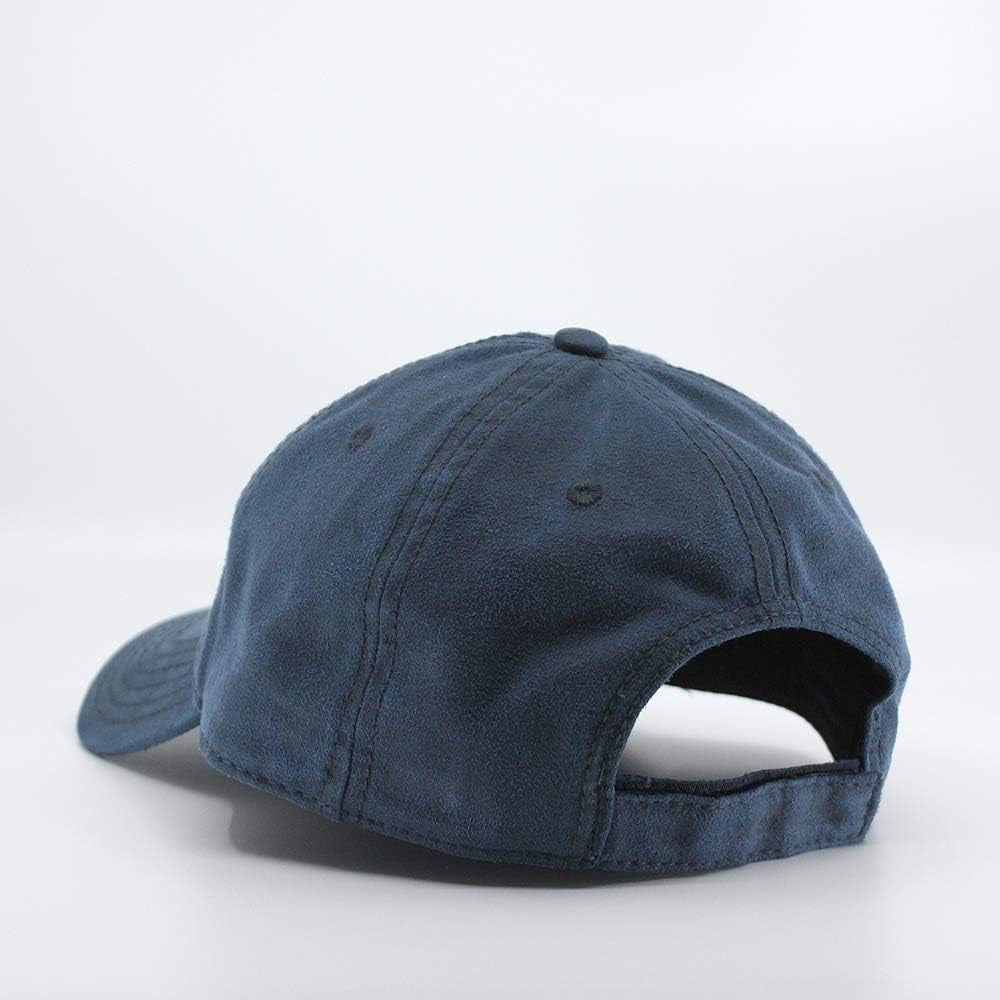 Heavy Washed Wax Coated Adjustable Low Profile Baseball Cap (Unstructured Navy)