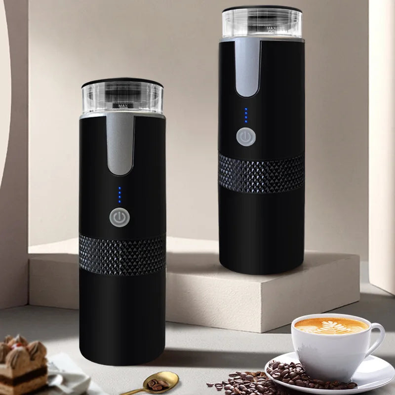 ☕ Brew Your Perfect Cup Anywhere: 2024 Portable Coffee Machine for Capsules & Ground Coffee! 🌟✨