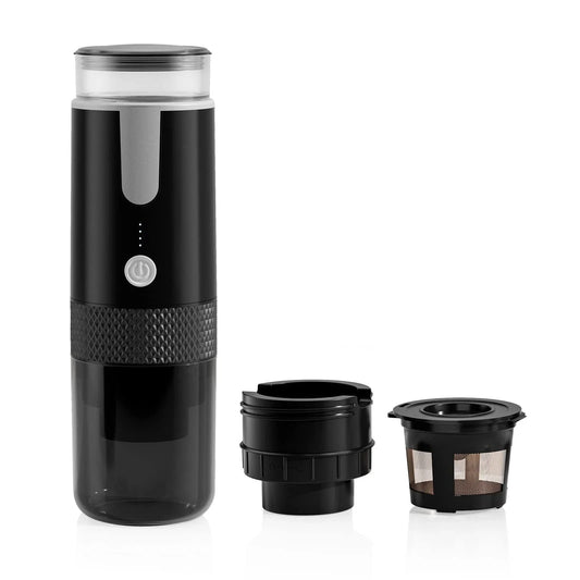 ☕ Brew Your Perfect Cup Anywhere: 2024 Portable Coffee Machine for Capsules & Ground Coffee! 🌟✨