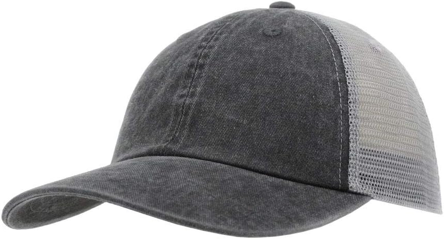 Timeless Style 🧢 Vintage Washed Cotton Mesh Baseball Cap – Soft, Adjustable & Perfect for Casual Days!