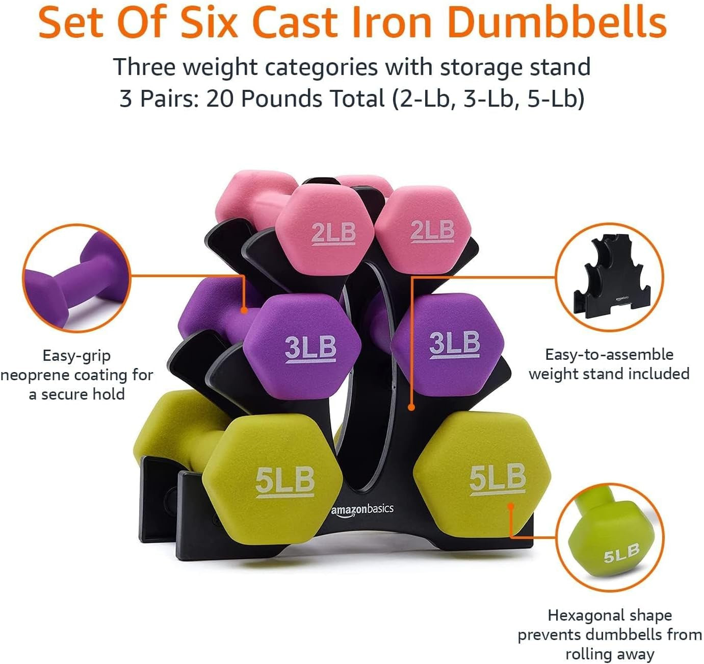 Strengthen Your Workout 💪✨ Neoprene Dumbbell Hand Weights – Comfortable, Durable & Ready for Action!