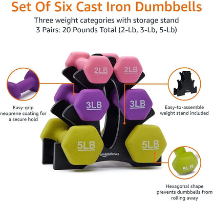 Strengthen Your Workout 💪✨ Neoprene Dumbbell Hand Weights – Comfortable, Durable & Ready for Action!