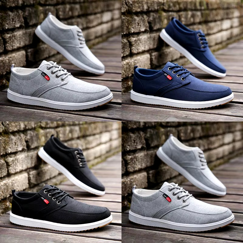 Step into Comfort 🌞 Men’s Breathable Canvas Shoes – Lightweight, Casual & Perfect for Summer Walks!