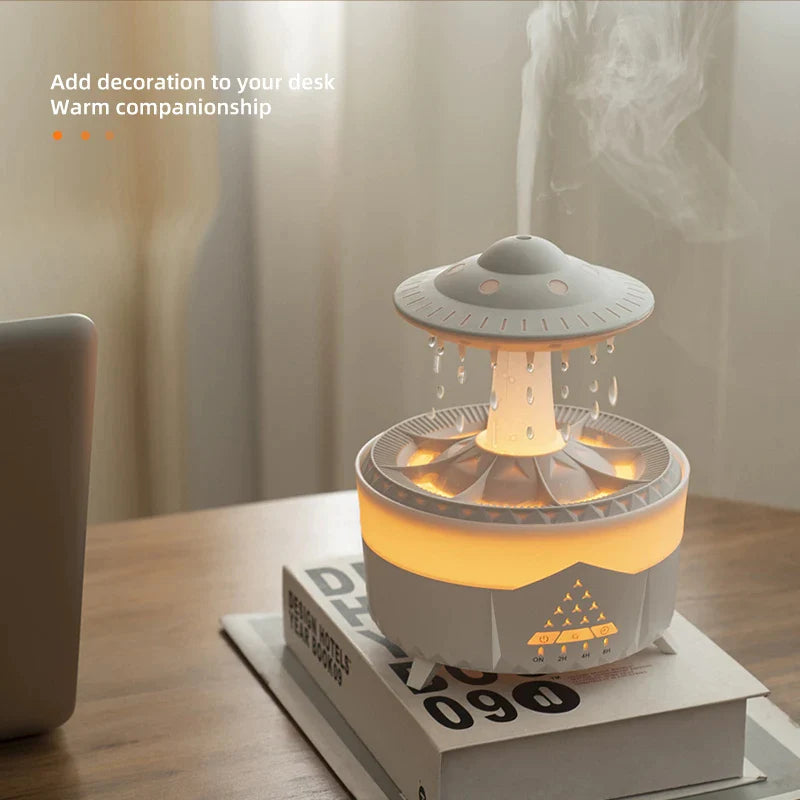 Transform Your Space! 💧✨ UFO Raindrop Humidifier – USB Aromatherapy Diffuser for Fresh Air & Relaxing Scents 🌿🏡