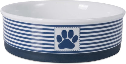 Style Meets Function for Your Pet! 🐾 Paw & Patch Ceramic Pet Collection | Medium Set in Gray – Perfect for Treats or Pet Accessories, 2 Pieces!