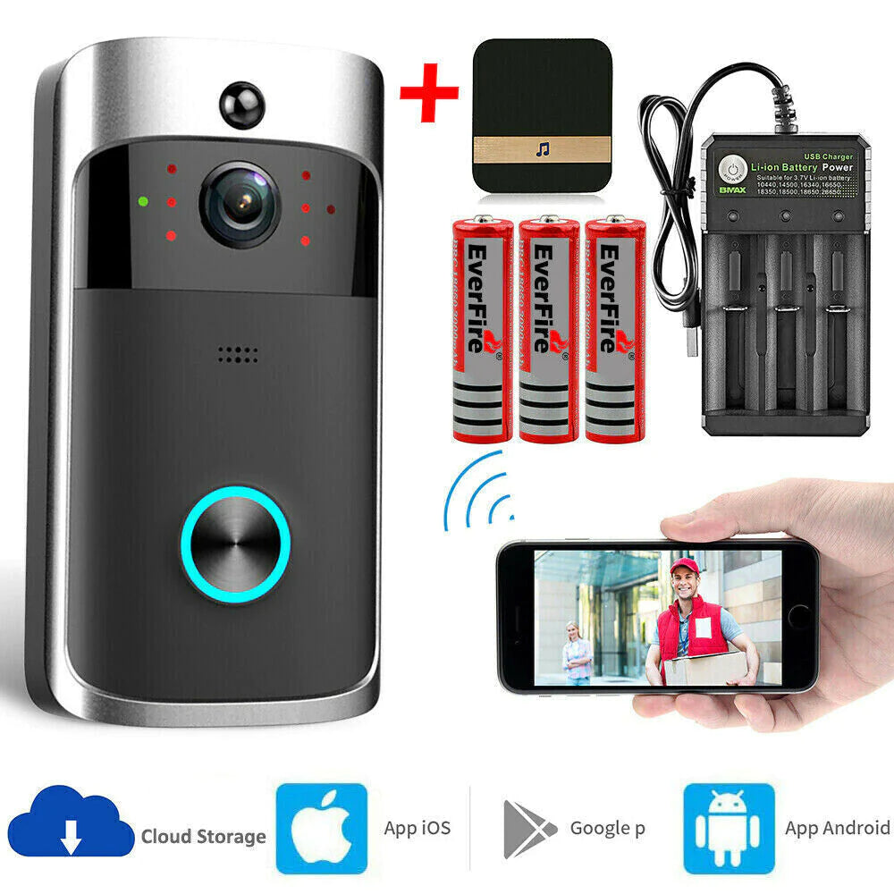 Upgrade Your Home Security: Smart WiFi Video Doorbell – See, Talk & Protect from Anywhere! 📱🔔🏠