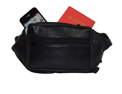 Stylish Genuine Leather Fanny Pack – Perfect for Travel & Everyday Wear | Unisex & Available in Vibrant Colors!