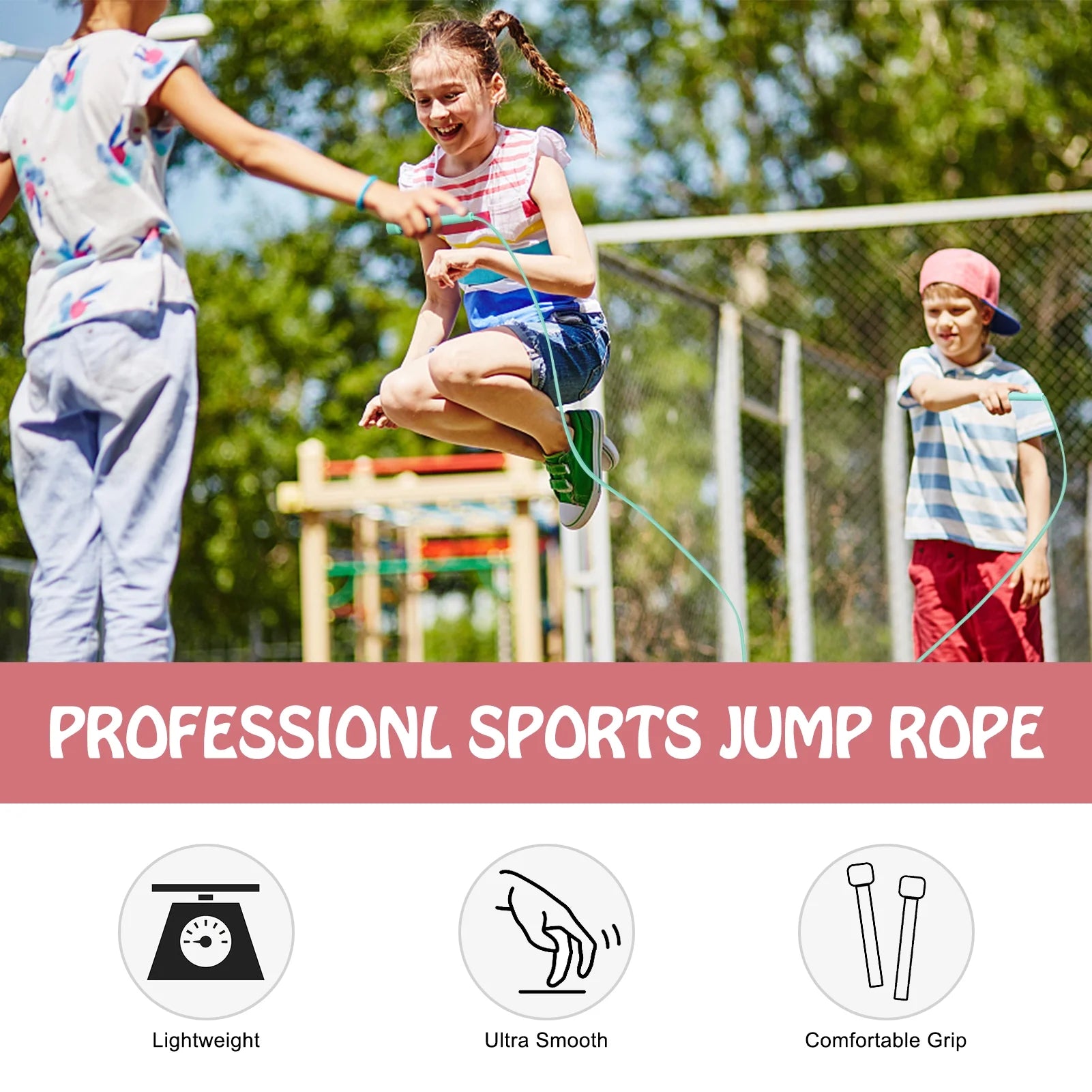 Jump Into Fitness! 🏃‍♂️💪 5-Pack Adjustable Jump Ropes – Tangle-Free, Silicone Cables for Exercise & Fun Skipping! 🎉