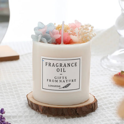 ransform Your Space with Stunning Scented Candles! 🕯️ Dried Flowers & Romantic Fragrances – Perfect for Home Decor, Weddings, or Emergencies!