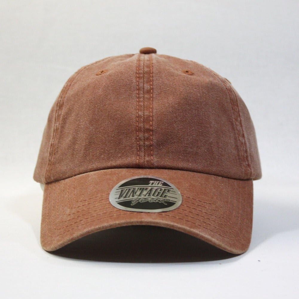 Effortless Cool 🧢 Plain Vintage Washed Cotton Dad Hat – Adjustable Baseball Cap for Classic Everyday Style!