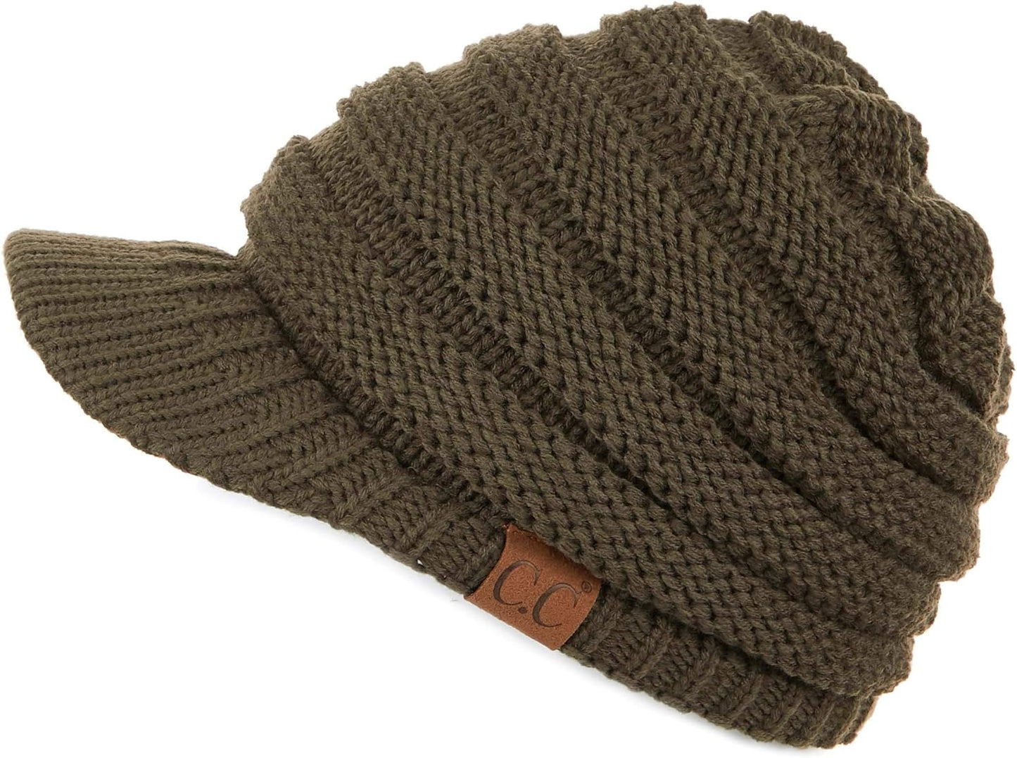 Stay Chic & Cozy! ❄️✨ Women's Ribbed Knit Hat with Brim – Perfect for Any Winter Look! 👒🧣