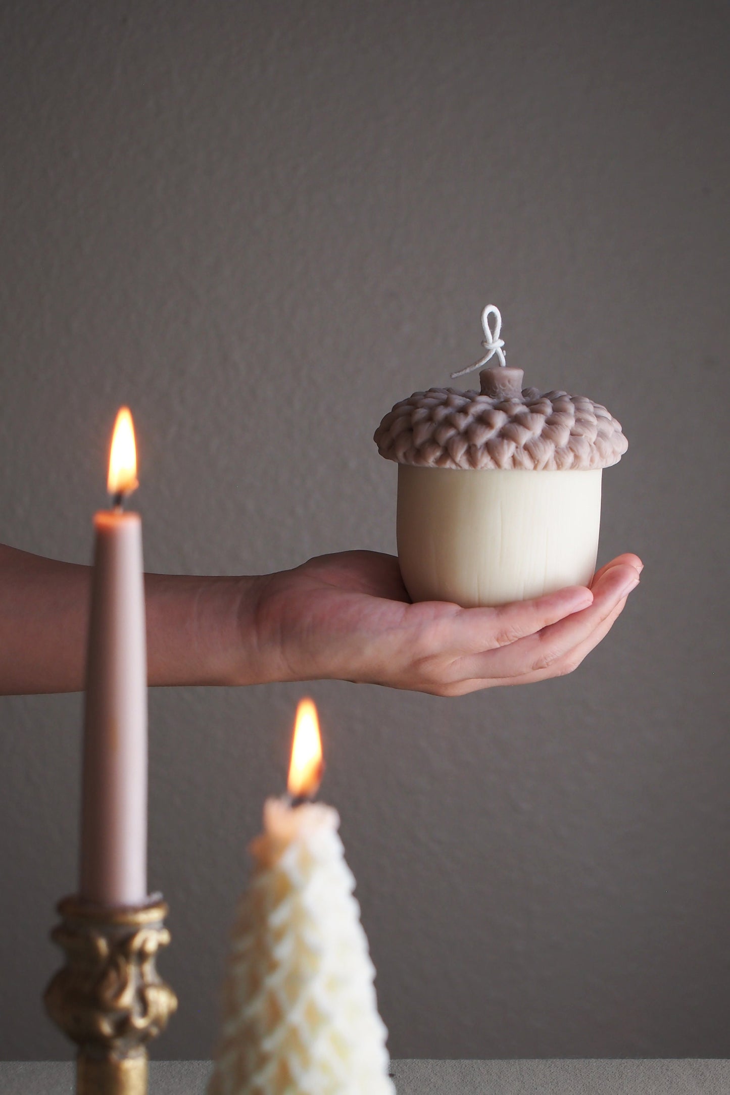 Cozy Up Your Holidays! 🍂🕯️ Acorn-Shaped Fall Scented Candles – Perfect for Thanksgiving, Christmas & Housewarming Gifts 🎁✨