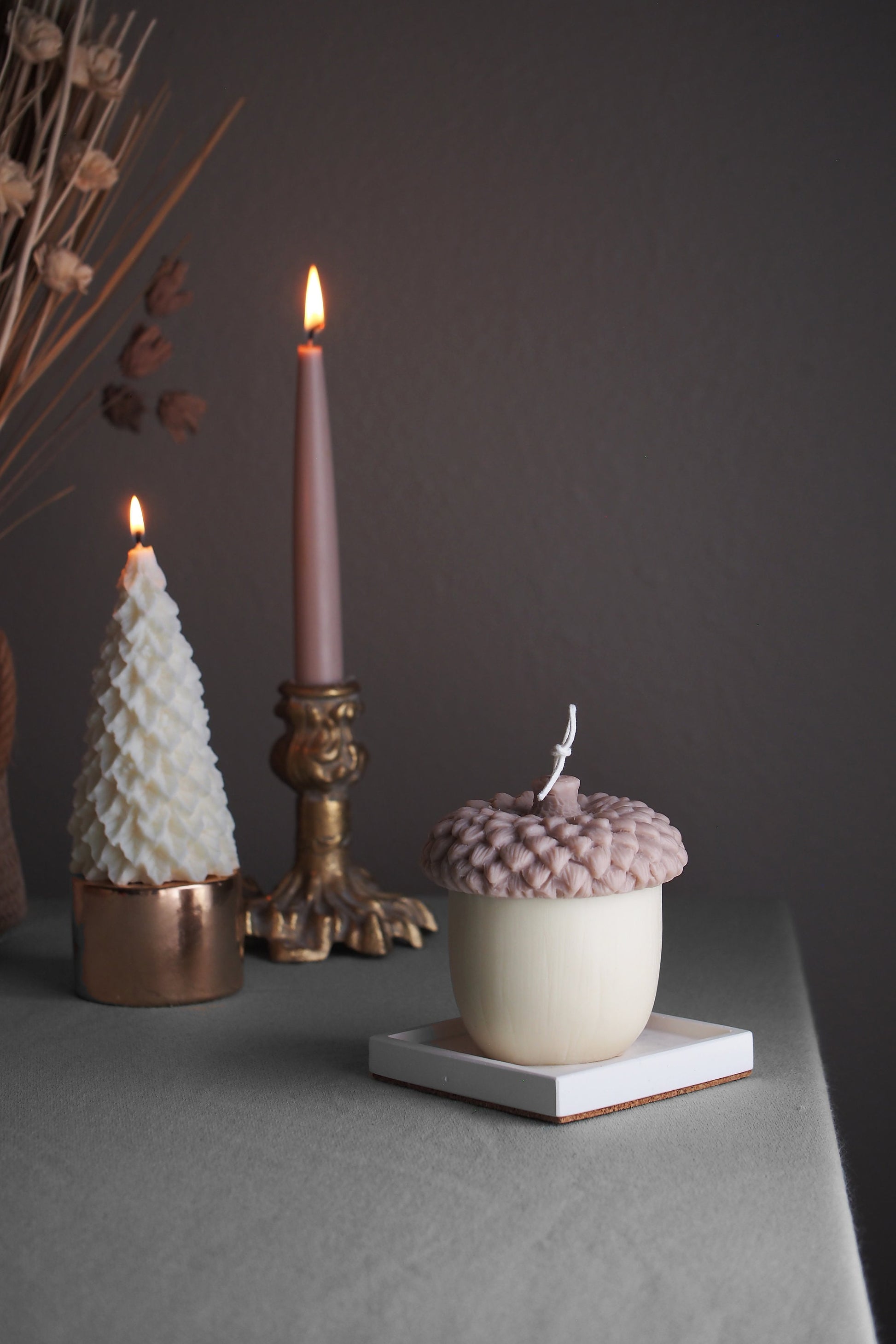 Cozy Up Your Holidays! 🍂🕯️ Acorn-Shaped Fall Scented Candles – Perfect for Thanksgiving, Christmas & Housewarming Gifts 🎁✨