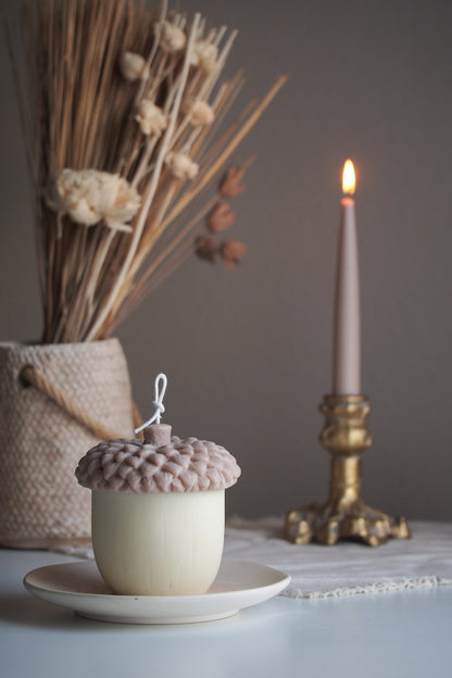 Cozy Up Your Holidays! 🍂🕯️ Acorn-Shaped Fall Scented Candles – Perfect for Thanksgiving, Christmas & Housewarming Gifts 🎁✨