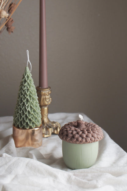 Cozy Up Your Holidays! 🍂🕯️ Acorn-Shaped Fall Scented Candles – Perfect for Thanksgiving, Christmas & Housewarming Gifts 🎁✨